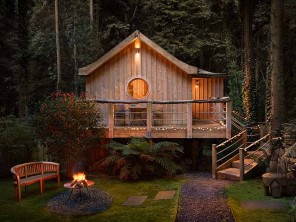 Luxury Romantic Treehouse with Hot Tub on a Farm near Crewkerne, Somerset, England
